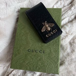Gucci Bee motif magnetic money clip